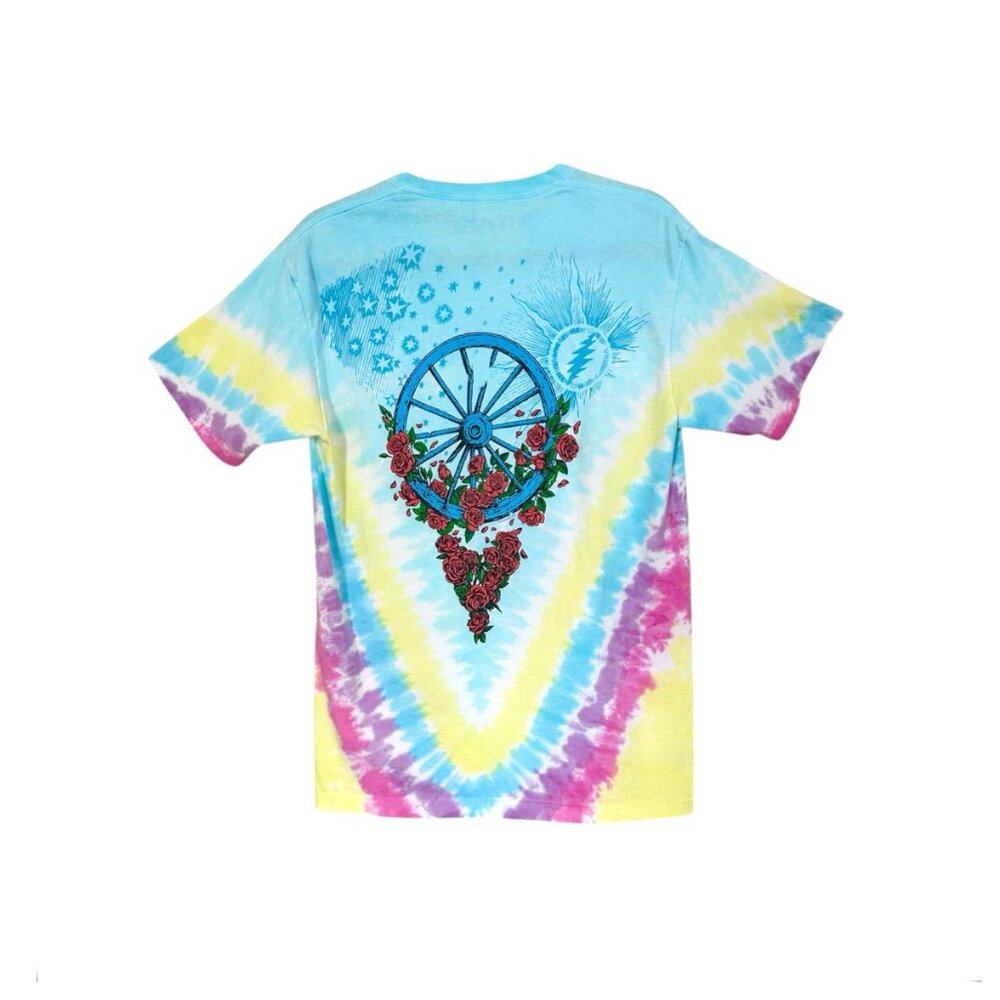 Liquid Blue Grateful Dead Rose Garden Tie-Dye T-Shirt - Picture 5 of 5
